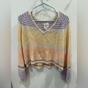 Billabong Pastel Stripe Knit Sweater women’s XS